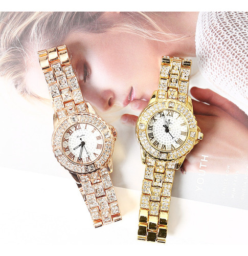 Relojes De Moda Relojes Para Mujer Accesorios De Lujo Dorado
