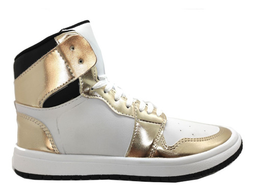 Imagen 1 de 4 de Zapatillas Botitas Cuero Pu, Urbanas, Deportivas, Botas
