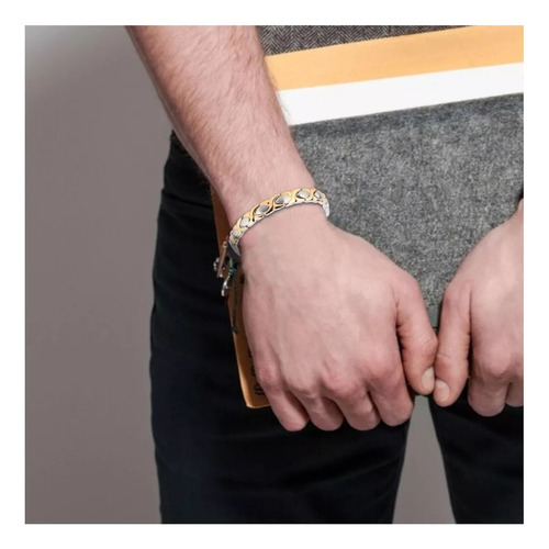 2pcs Joyas De Acero Inoxidable, Pulsera De Titanio Puro