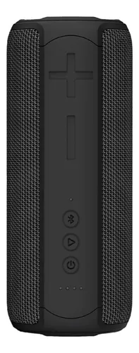 Parlante bluetooth JD E300 Inalámbrico portátil con funcion TWS color negro y Luz Led 