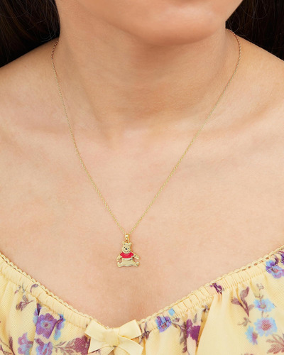 Collar De Winnie The Pooh De Disney - Collar De Plata De Ley