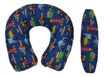 Comprar Kit Almofada De Pescoço + Faixa Apoio Suporte Cabeça De Bebê Cor Carrinho