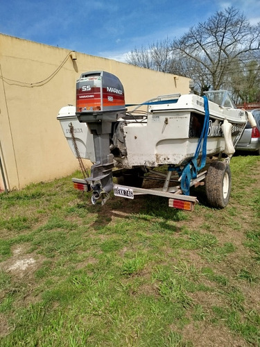 Vendo O Permuto Lancha Bunker 550 Motor Mariner Año 1999