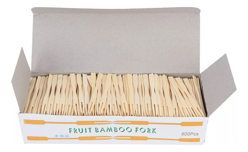 800 Unidades De Tenedores Desechables De Bambú Para Tarta De