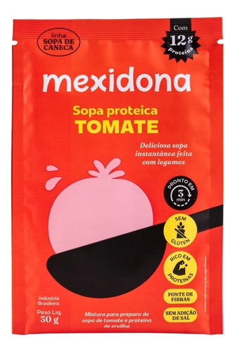Sopa De Caneca Proteica De Tomate Mexidona 30g