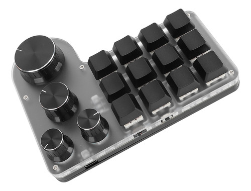 Teclado Mecánico Macro Usb Para Juegos, 12 Teclas Y 4 Botone