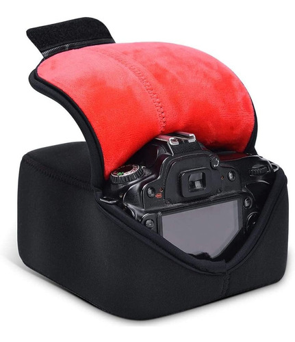 Funda Para Camara Dslr Slr Caden Mediano Neopreno Negro