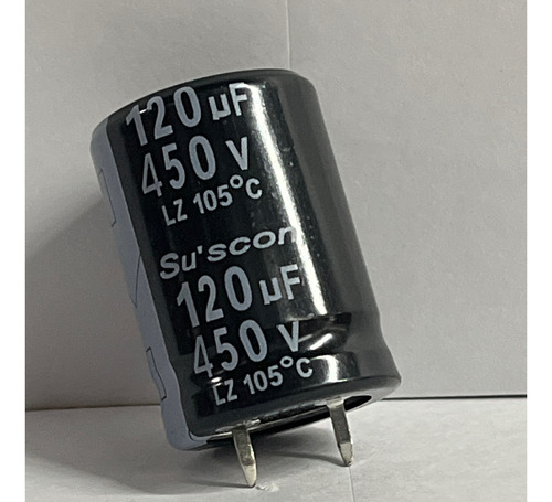 Capacitor Electrolítico Blindado 120mf X 450v (22x31mm) 105º
