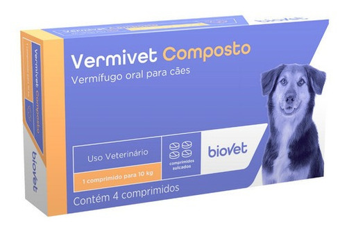 Vermivet Composto Vermifugo De Caes E Gatos Remedio De Verme