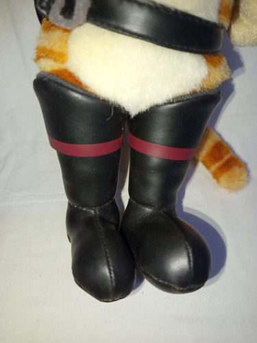 Peluche Gato Con Botas De Sherk 2 30 Cm Del 2003 D Colección Naranja Claro (Usado)