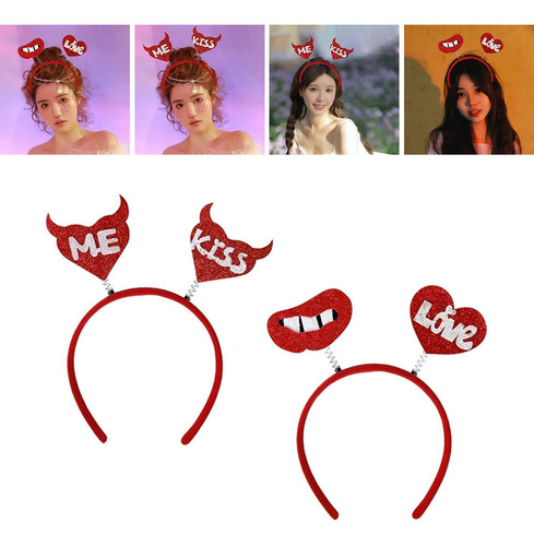 2 Diademas Para El Día De San Valentín, Suministros Para