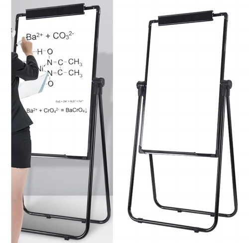 Pizarra Blanca Con Soporte Plegable, Caballete De 60x90cm De
