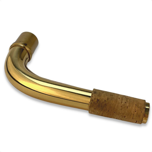 Tudel Para Sax Baritono Laqueado Dourado Brass (latão)