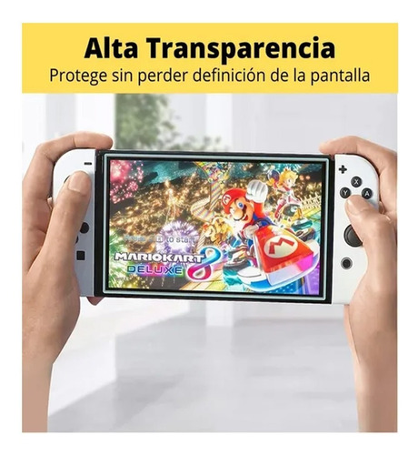 Lamina Mica Vidrio Templado Nintendo Switch Oled