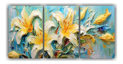 Tres Cuadros Diseños Silvestres Multicolores 20x30cm