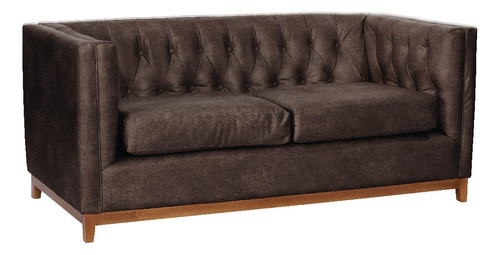 Sofa Roma 2 Cuerpos Cuero Colorado - Latam Home
