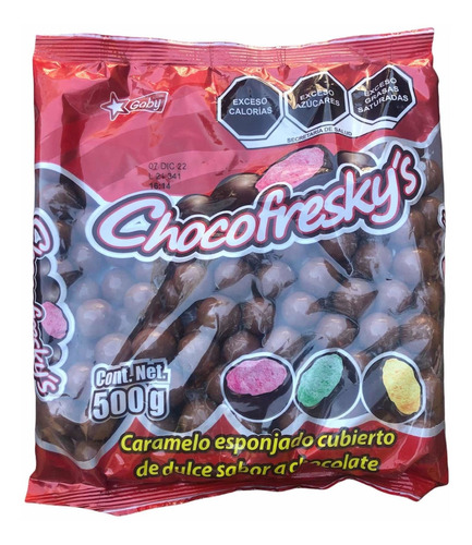 Chocofreskys 500 G Chocolate Piña Fresa Limón