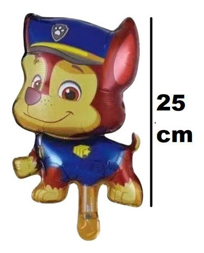 Decoración Globos Feliz Cumpleaños Chase Paw Patrol Numero