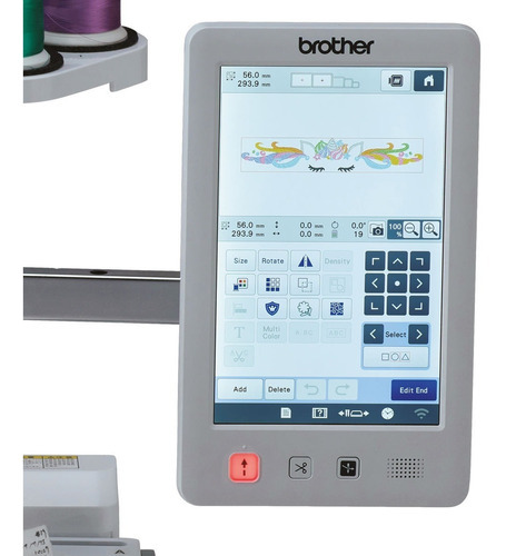 Bordadora Brother Semi Industrial De 10 Agujas Pro X Pr1055x