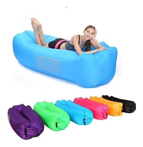 Imagen 2 de 5 de X2 Sillon Tumbona Cama Hamaca Inflable Playa Piscina Camping