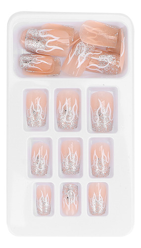 Juego De Puntas De Uñas Postizas 24 Uds. Cubierta