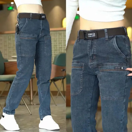 Pantalones Casuales De Verano Con Pantalones Vaqueros Ajusta