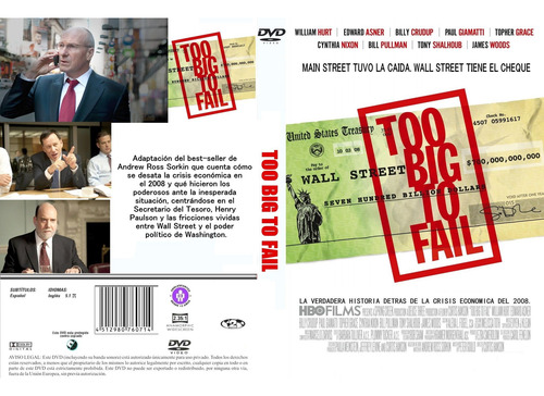 Malas Noticias ( Too Big To Fail) Economia - Finanzas Dvd