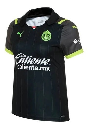 Jersey Chivas Dama Visita  Negro Puma Original