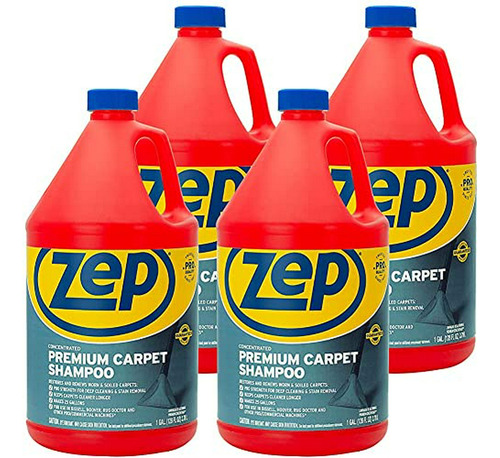Zep Premium Carpet Shampoo - 1 Gal (juego De 4)
