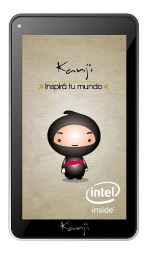 Tablet  con funda Kanji Yubi 7" 16GB color negro y 1GB de memoria RAM