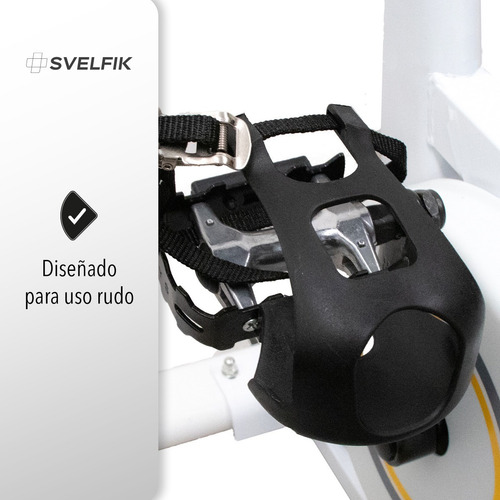 Imagen 4 de 6 de Bicicleta Fija Svelfik Bici-02 Para Spinning Blanca