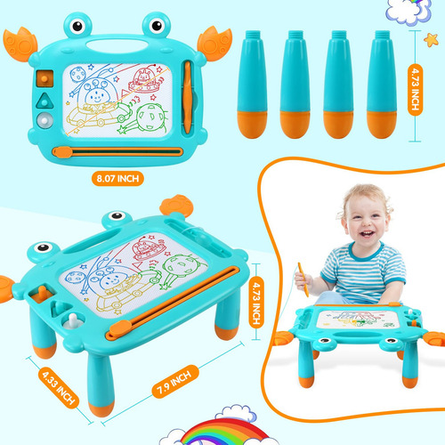 Tablero Magnético De Dibujo Cangrejo Para Niños Pequeños