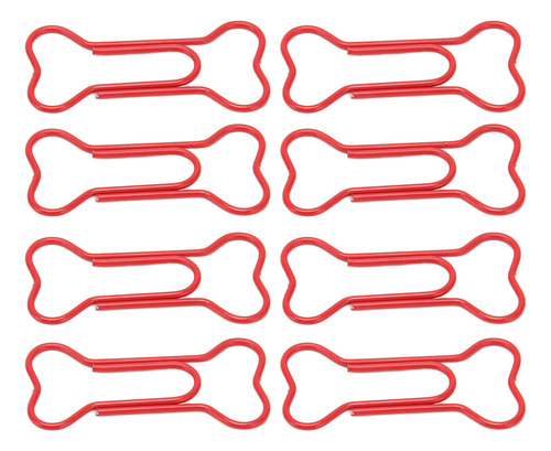 100 Clips De Papel Con Forma De Hueso De Perro De Colores Ne