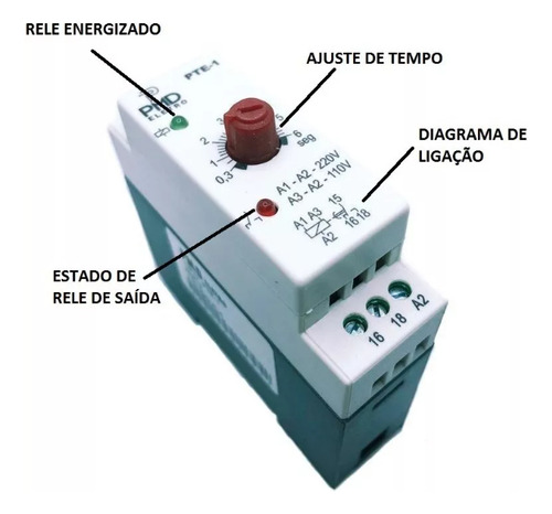Rele De Tempo Pte 60s 110/220v