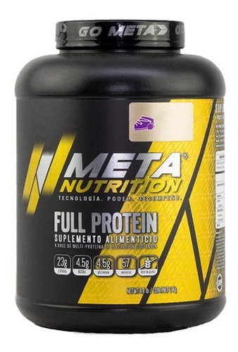 Suplemento En Polvo Meta Nutrition Full Protein Proteína Sabor Blackberry Pay En Pote De 2kg