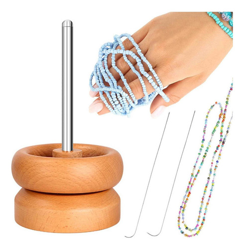 Z Spinner De Cuentas De Madera Cuenco Giratorio Para Joyería
