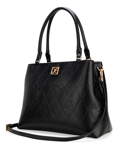 Bolsa Satchel Cloe Sensyali Grande Color Negro