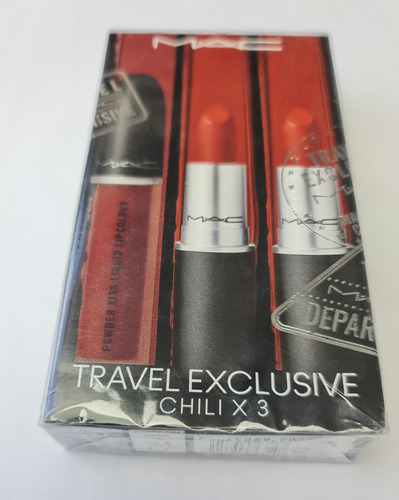 Mac Travel Exclusive Set Color Chili X 3 (1 Liquido, 2 Mate)