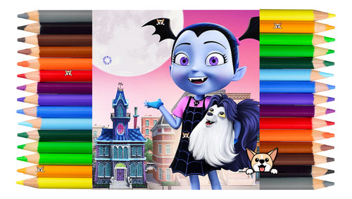 15 Libros Para Colorear Vampiriina + 15 Cajitas Colores (12)