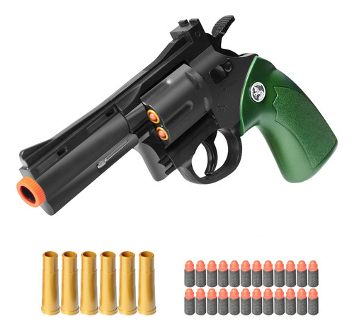 Toy Revolver Yhwslyz Eva Soft Bullets Cap Gun W/ 24 Bullets
