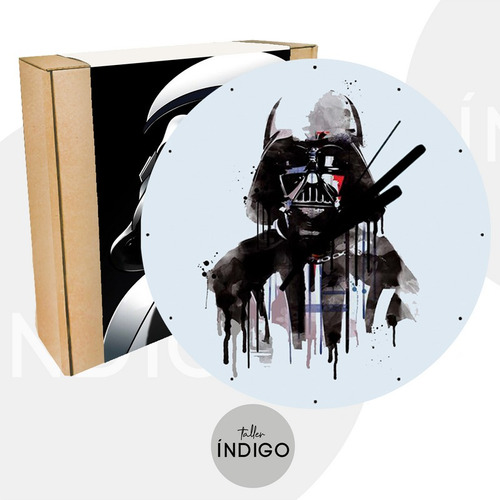 Reloj Vidrio Templado Star Wars + Empaque Personalizado