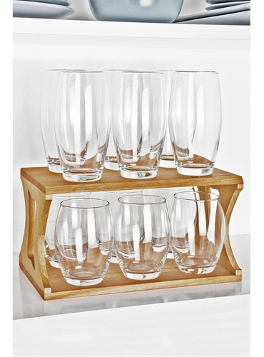 Imagen 6 de 6 de Set X 6 Vaso Vidrio Agua Licuados Jugos 465 Cc Pasabahce