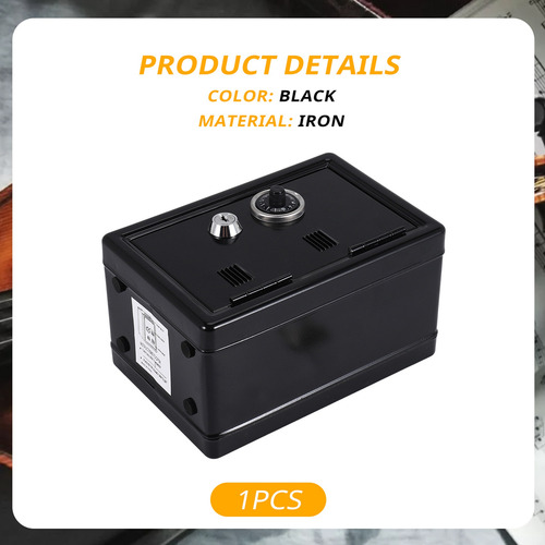 W7crystally-safe Box Organizer Iron Desk Decorative Box Pigg