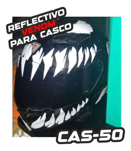 Kit Calcomanias Reflejantes Casco Venom Giga Seguridad Vinil