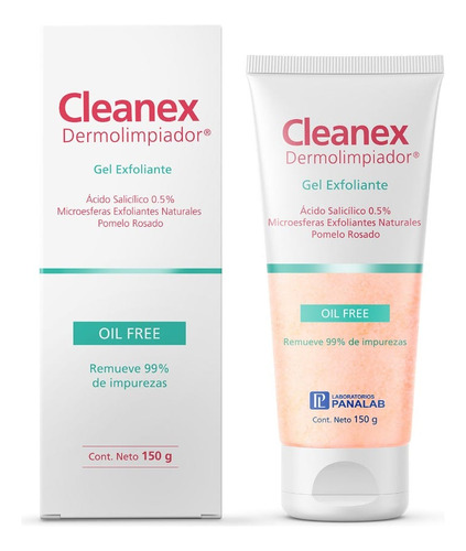 Gel Dermolimpiador Exfoliante Cleanex Oil Free 150 Cleanex