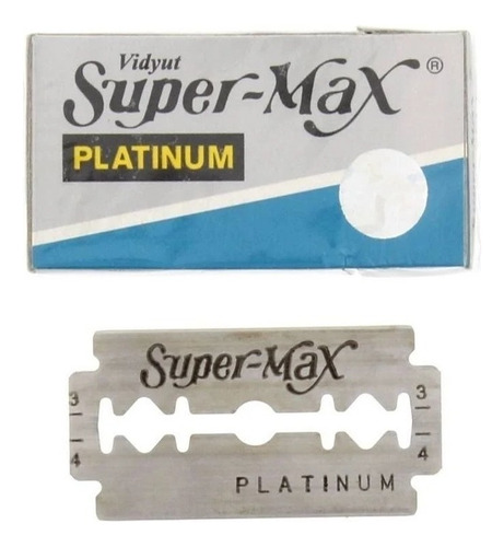Hojas De Afeitar Super Max Platinum X 5 Unidades - Eco