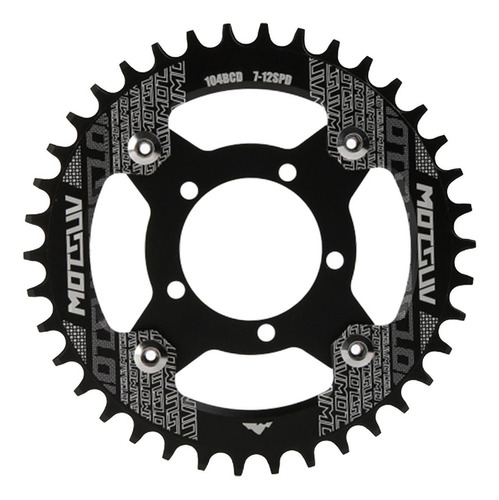 Black Single Speed Bicycle Chain Ring 32t