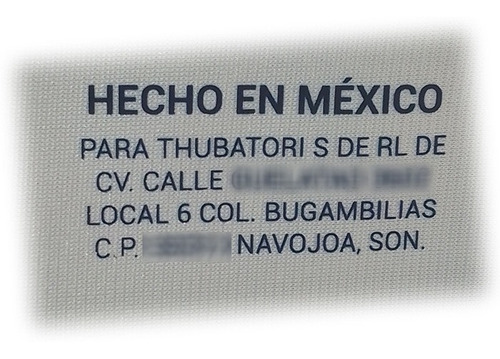 Etiqueta Para Ropa, Etiqueta Adherible Planchable 100 Pz