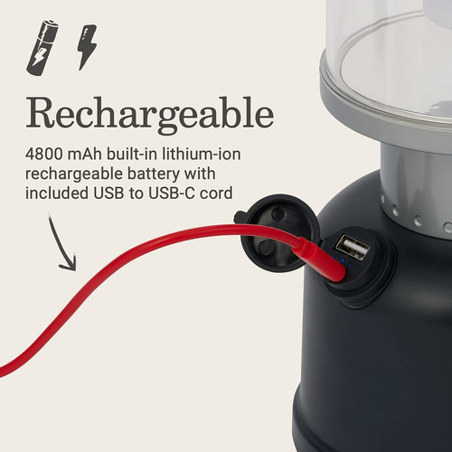 Linterna Led Coleman Classic Recharge, Resistente Al Agua...