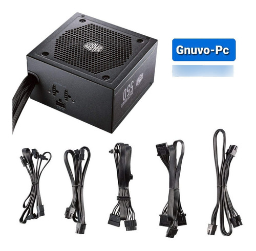 Fuente Poder Cooler Masterwatt 550 Plus 550w Bronce 80 Pc